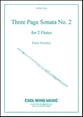 3 Page Sonata 2 Flute Duet P.O.D. cover